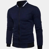 Stijn | Marineblauw bomberjack met structuur