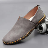 Theo | Bruine instaploafers van leer