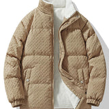 Thijs | Jacquard jas met teddyvoering