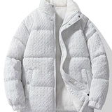 Thijs | Jacquard jas met teddyvoering