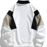Thijs | Polosweater met kleurvlakken en relaxte pasvorm