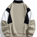Thijs | Polosweater met kleurvlakken en relaxte pasvorm