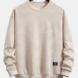 Thomas | Sweater met geometrische strepen en relaxte pasvorm