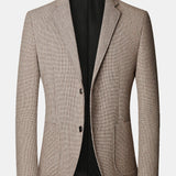 Ties | Blazer met fijne ruit in wollook