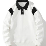 Tobias | Polosweater met contrastdetails