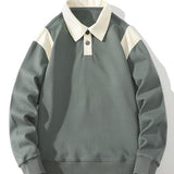 Tobias | Polosweater met contrastdetails