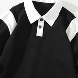 Tobias | Polosweater met contrastdetails