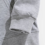 Twan | Basic katoenen hoodie met doorlopende ritssluiting