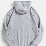 Twan | Basic katoenen hoodie met doorlopende ritssluiting