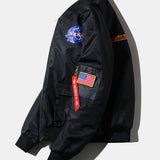 Udo | Oversized bomber jack met nasa-print