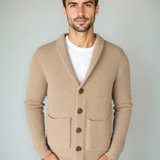 Watze | Beige vest met knopen