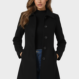 Josephine - Dames winter trenchcoat met één knoop