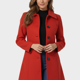 Josephine - Dames winter trenchcoat met één knoop