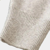 Yde | Beige gebreid vest met knoopsluiting