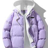 Wesley | Puffer jas met contrasterende capuchon