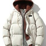 Wesley | Puffer jas met contrasterende capuchon
