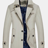 Wim | Trenchcoat van middellange lengte