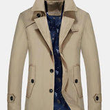Wim | Trenchcoat van middellange lengte