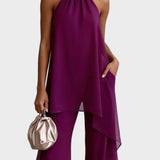 Viola - Elegante Halter Set met Broek