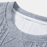 Wout | Sweater met geometrisch jacquarddessin en relaxte pasvorm