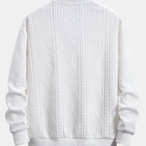 Wout | Sweater met geometrisch jacquarddessin en relaxte pasvorm