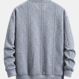 Wout | Sweater met geometrisch jacquarddessin en relaxte pasvorm