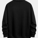 Wout | Sweater met geometrisch jacquarddessin en relaxte pasvorm