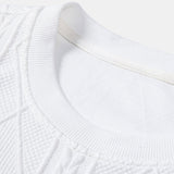 Wout | Sweater met geometrisch jacquarddessin en relaxte pasvorm