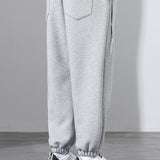 Xavier | Katoenen joggingbroek met trekkoord