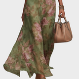 Livia - Elegante Maxi Jurk Halter met Bloemen