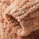 Yme | Teddyhoodie met geometrisch jacquarddessin