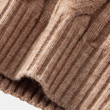 Yorick | Jacquard kabeltrui met ronde hals