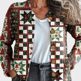 Everlyn™ - Kerst Sweater in Patchworkstijl