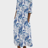 Emma - Losse en lichte midi-jurk met bloemen