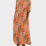 Emma - Losse en lichte midi-jurk met bloemen