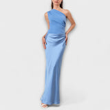 Elegante maxi-jurk met één schouder