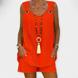 Laura - Set van mouwloze blouse met shorts