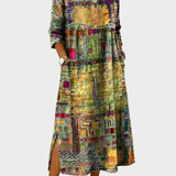 Inaya - Jeansjurk met etnisch patchwork