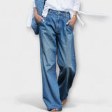 Hoge kwaliteit jeans met wijde pijpen