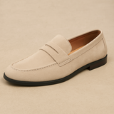 Bruno | Suède penny loafers in old-money stijl