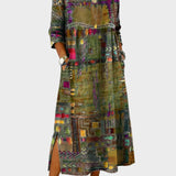 Inaya - Jeansjurk met etnisch patchwork