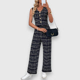 Jasmína - Set van twee delen met een V-hals en bijpassende broek