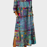 Inaya - Jeansjurk met etnisch patchwork