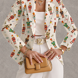 VIVENNE | NOTENKRACKER PRINT BLAZER