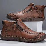 Chris | Bruine casual schoenen met rits