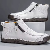 Chris | Bruine casual schoenen met rits