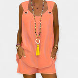 Laura - Set van mouwloze blouse met shorts