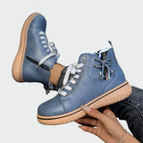Iwona - Leren enkelboots met orthopedische ondersteuning