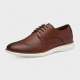 Dion | Bruine brogue-veterschoenen