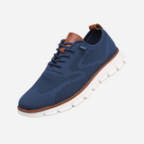 Dirck | Crèmekleurige gebreide sneakers